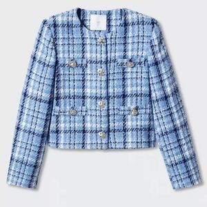 NWT Mango Tweed Cropped Jacket